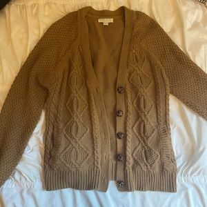 brown cardigan, thick from forever 21